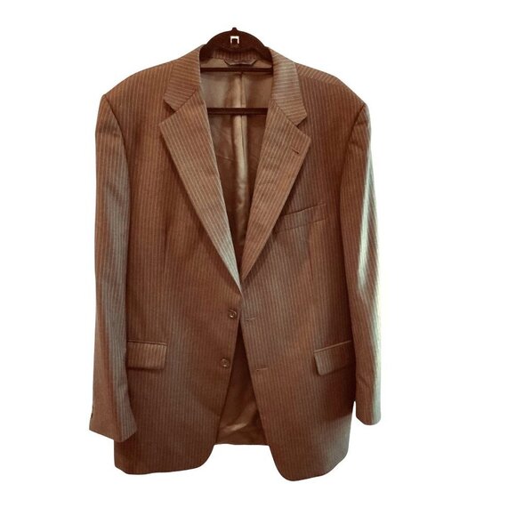 Burberry London Vintage mens jacket pin stripe 2 button fasten excellent - Picture 1 of 10